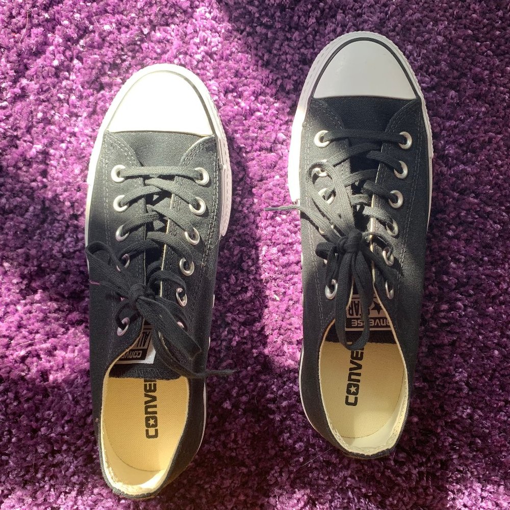 Black Platform Chuck Taylors Converse
